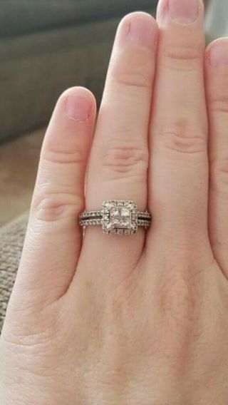 Vintage Engagement Diamond Ring 1 Kt