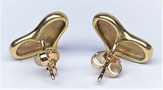 Vintage 1983 Angela Cummings Tiffany & Co 18K Yellow Gold Heart Earrings 4