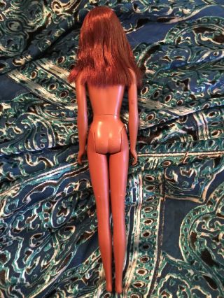 Vintage Barbie 1966,  1st Edition.  1100 Black Francie w/ Swimsuit and Red Hair 6