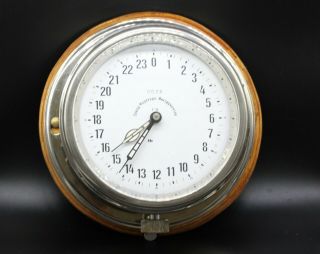 24 Hours VINTAGE 1960 RUSSIAN USSR MILITARY NAVY MARINE NAUTICAL SHIP BOAT CLOCK 3