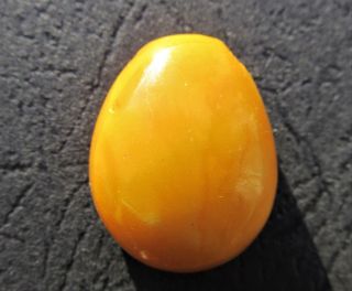 Natural Antique Butterscotch Egg Yolk Baltic Amber Pendant