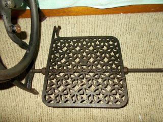 ANTIQUE 1885 MILLER FALLS COMPANION WOOD LATHE TREADLE FOOT OPERATED EMBOSSED 12