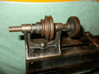 ANTIQUE 1885 MILLER FALLS COMPANION WOOD LATHE TREADLE FOOT OPERATED EMBOSSED 4