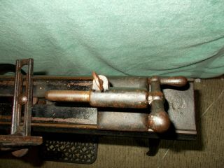 ANTIQUE 1885 MILLER FALLS COMPANION WOOD LATHE TREADLE FOOT OPERATED EMBOSSED 6