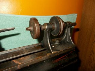 ANTIQUE 1885 MILLER FALLS COMPANION WOOD LATHE TREADLE FOOT OPERATED EMBOSSED 8