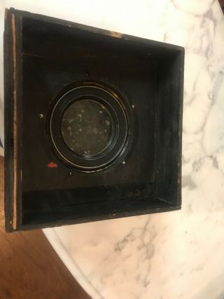 ANTIQUE BAUSCH & LOMB Plastigmat Portrait CAMERA LENS - 18 in E.  F. 3