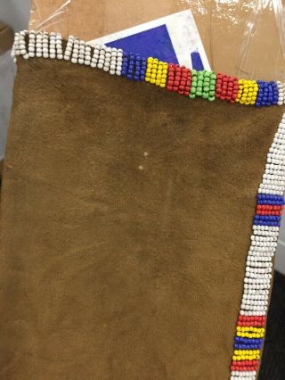 VINTAGE OR ANTIQUE NATIVE AMERICANS BEADED PIPE BAG 6