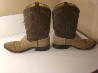 Mens Vintage Hungry Hippo Anderson Bean Exotic Leather Cowboy Roper Boots Sz 10D 2