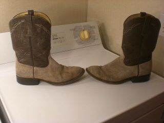 Mens Vintage Hungry Hippo Anderson Bean Exotic Leather Cowboy Roper Boots Sz 10D 3