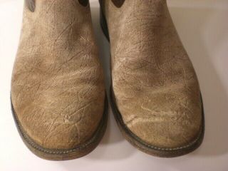 Mens Vintage Hungry Hippo Anderson Bean Exotic Leather Cowboy Roper Boots Sz 10D 8