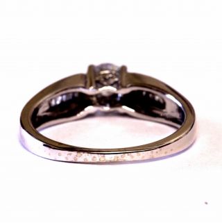 14k white gold.  54ct I2 H round diamond vintage engagement ring 3.  5g antique 6