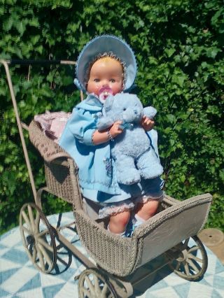 Big 26 " Antique Vintage Composition & Cloth Baby Doll