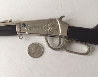 Vintage Miniature Toy Gun Lever Action Carbine Rifle 11” Long 2