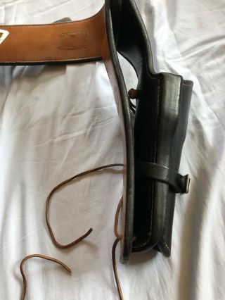 Vintage Arvo Ojala Western Leather Gun Holster PAT NO.  2832519 Daisy Made. 7