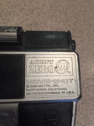 Agent Zero 1965 Mattel Cap Gun.  Looks Like Movie Camera.  Movie Shot