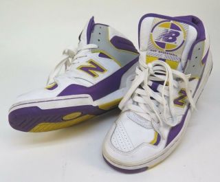 Vtg Balance 800 James Worthy Lakers Purple Gold Basketball Shoe Bb800py Sz 8