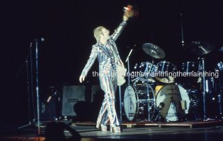 2 Unique Rocket Man Elton John Vintage Live Rock Concert Photo 35mm Slides 1970s