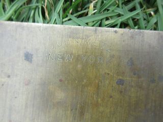 (4) Antique Letterpress Brass & Wood Galley Trays f80 5