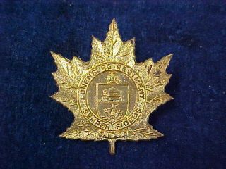 Orig Pre Ww2 Cap Badge The Lunenburg Regiment " Scully Montreal "