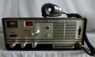 Gemtronics GTX - 5000 vintage tube CB radio 40 channel transceiver 27MHz 3