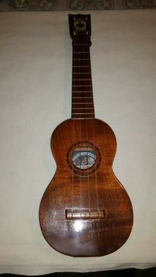 Vintage Royal Hawaiian Kumalae Koa Wood Ukulele Wood Tuners