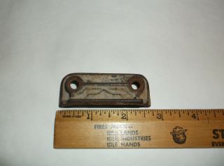Vintage Cast Iron Door Rim Lock Keeper Catch Strike Plate Latch