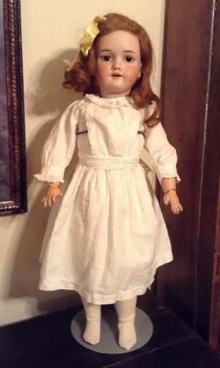 Antique German Doll 28 Inches Tall Handwerck 119 3