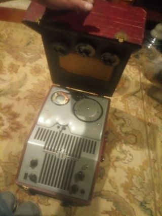 Webster Chicago 80 - 1 Vintage Electronic Memory Wire Recorder Microphone & Case
