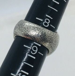 Barbara Klar Vintage Sterling Silver Target Ring Size 8.  5 5