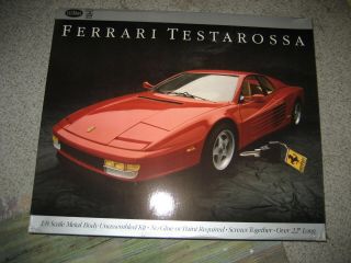 Pocher Ferrari Testarossa Model Kit Testors 1/8 Nib Pristine