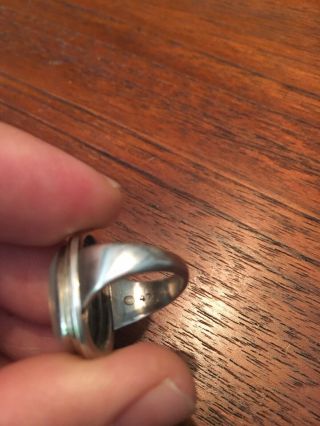 VINTAGE GEORG JENSEN DENMARK STERLING SILVER MOONSTONE RING 47 4