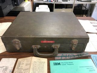 Vintage IBM Technician Tool Case Punch Cards Tools 10