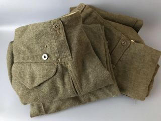 2 Pairs of WWII Canadian 1944 Battledress Pants 2