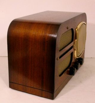 Old Antique Wood Detrola Vintage Tube Radio - Restored & 3