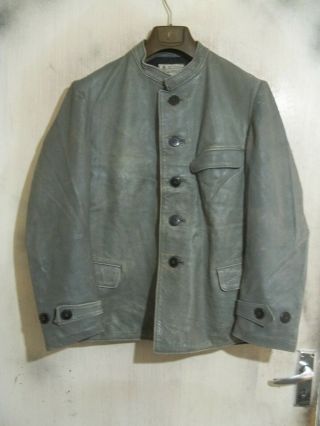 Vintage Thiel & Erenzinger Ww2 German Kreigsmarine Uboat Leather Jacket Size M
