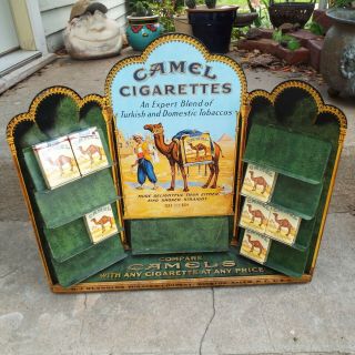 Vintage R.  J.  REYNOLDS Tobacco Company.  CAMEL CIGARETTES Metal Store Display 2