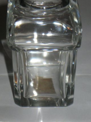Vintage Guerlain Baccarat Glass Perfume Bottle Mitsouko - 2 OZ - 4 3/4 