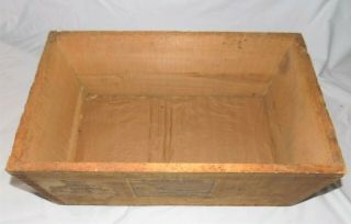 Antique early 1900s Boys and Girls Bookshelf Wood Advertising Crate Box 5