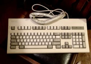 Vintage Dell Old Logo Keyboard At - 101 Gyi3pvat101 Clicky Old School Beast