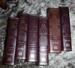 NICHOLS CYCLOPEDIA OF LEGAL FORMS ANNOTATED 18 BOOKS LAW 1976 VINTAGE TAX NOTES 4