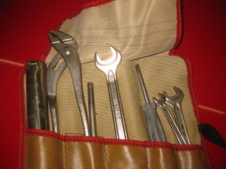 BMW Vintage 2002 1600 2002tii Complete Tool Roll With Tools VGC 3