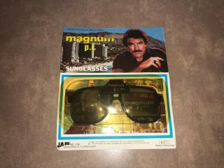 Vintage 1981 Magnum P.  I.  Sunglasses In Package Ja - Ru 178