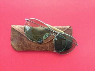 Vintage Pre Ray - Ban Usa Aviator Wwii Bausch & Lomb Usaaf Usn An6531 Sunglasses