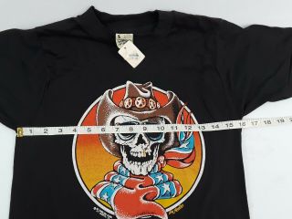 3D Emblem Jim Knowles Rare Cowboy Skeleton Screen Stars Shirt NWT 5