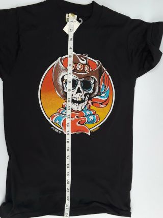 3D Emblem Jim Knowles Rare Cowboy Skeleton Screen Stars Shirt NWT 7