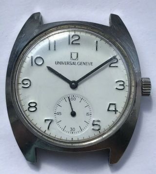 Vintage Universal Geneve Italian Railway Fs Wrist Watch