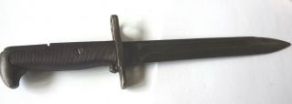 Us M1 Garand Springfield Bayonet Flaming Bomb Ens 10 " Wwii Spec Blk/brw