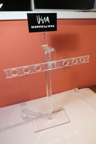 Vintage & Rare Vera Scarf Rack Acrylic Countertop Store Display Vera Neumann