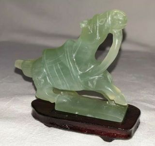 Vintage Bowenite Serpentine Hand Carved Horse Statue (jade)