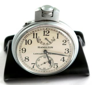 Antique Hamilton Model 22 Ships Clock 1943 Wwii Navy Chronometer Watch 48h